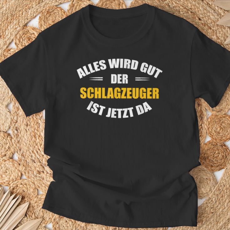 Alles Wird Gut Der Drummzeug Ist Jetzt Da S T-Shirt Geschenke für alte Männer