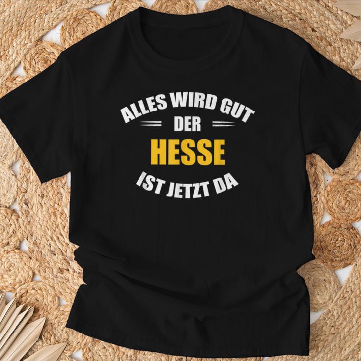 Alles Wird Gut Der Hesse Ist Jetzt Da S T-Shirt Geschenke für alte Männer