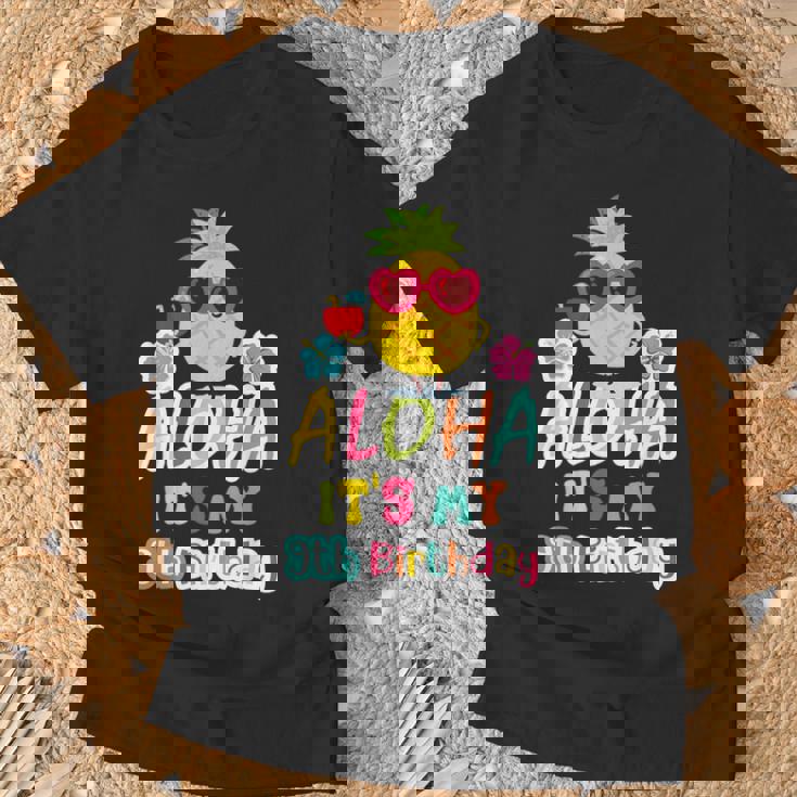 Aloha È Il Mio Nono Compleanno Hawaiano 9 Anni Bambino Luau Maglietta Regalos para ancianos