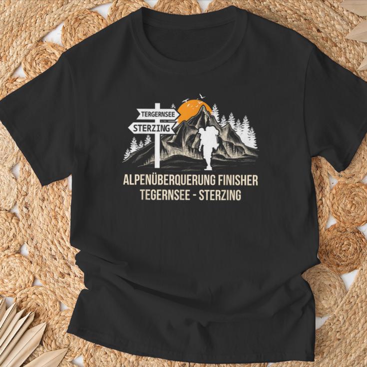 Alpenüberquer Tegernsee Sterzing T-Shirt Geschenke für alte Männer