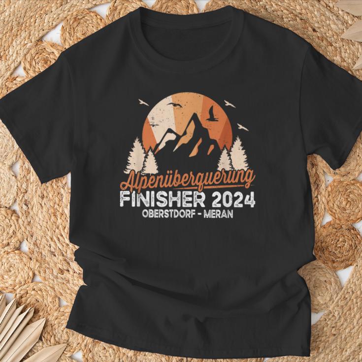 Alpenüberquerung 2024 Oberstdorf Merano Long Distance Hiking E5 T-Shirt Geschenke für alte Männer