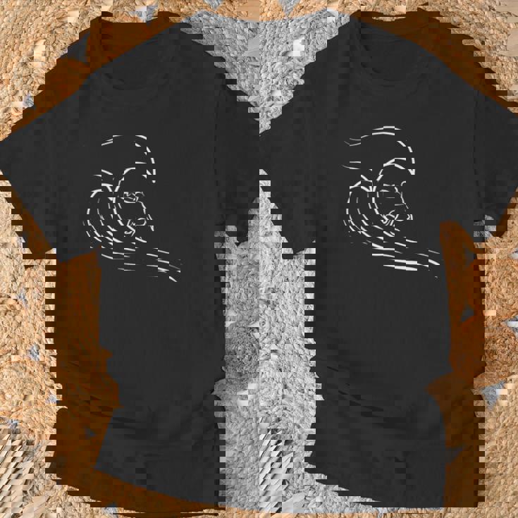 Amoureux Du Surf Surfeur Deagues Dessin De Surf T-Shirt Cadeaux pour les vieillards