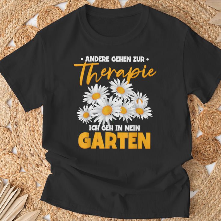 Andere Gehen Zur Therapie Ich Gehe In Mein Garten S T-Shirt Geschenke für alte Männer