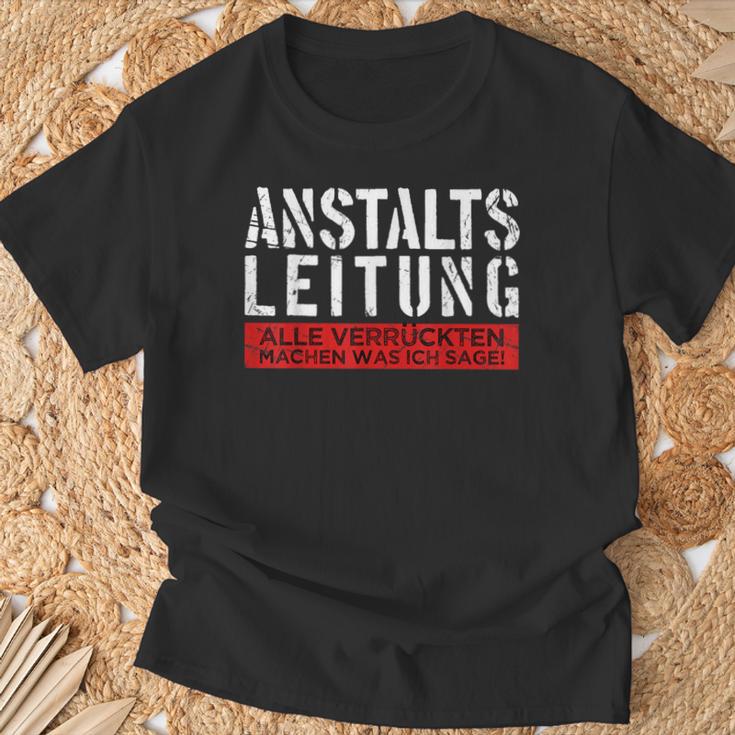 Anstaltleitung Sayings Work Women's T-Shirt Geschenke für alte Männer