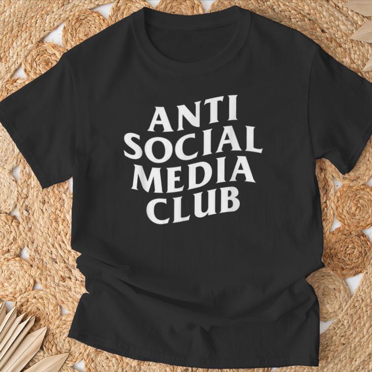 Anti Social Media Club T-Shirt Geschenke für alte Männer