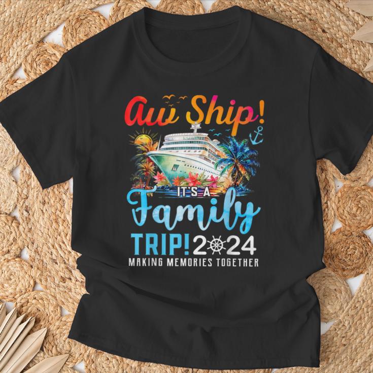 Aw Ship It's A Family Trip 2024 Family Matching Cruise Trip T-Shirt ...