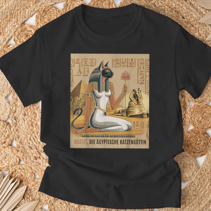 Bastet Egyptian Cat Goddess Antique Egyptian Graphic T-Shirt Geschenke für alte Männer