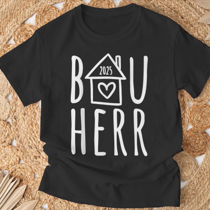 Bauherr 2025 Haus Häuslebauer Baustelle Topping-Out Ceremony T-Shirt Geschenke für alte Männer