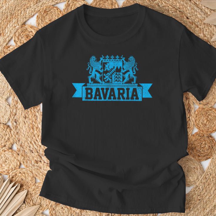 Bavaria Bavaria Bavarian Flag Pride Souvenir T-Shirt Geschenke für alte Männer