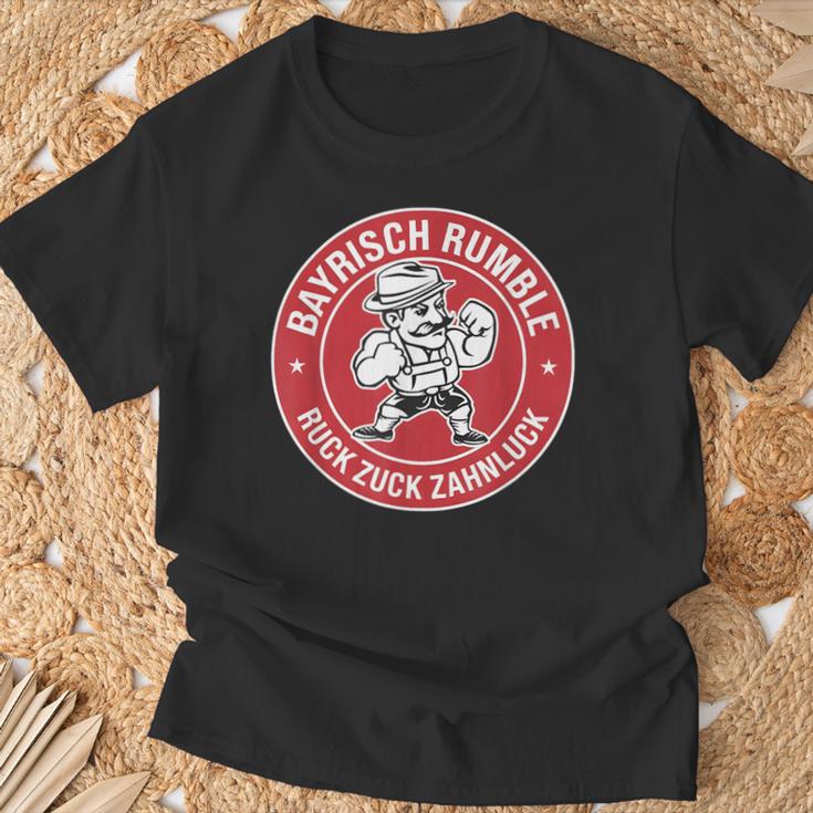 Bayrisch Rumble Ruck Zuck Zahnluck T-Shirt Geschenke für alte Männer