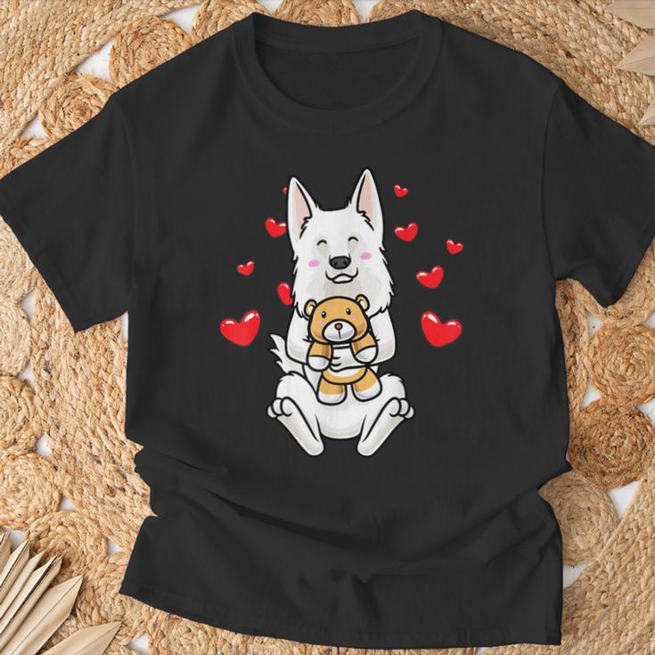 Berger Blanc Suisse Dog Swiss Shepherd Dog T-Shirt Geschenke für alte Männer