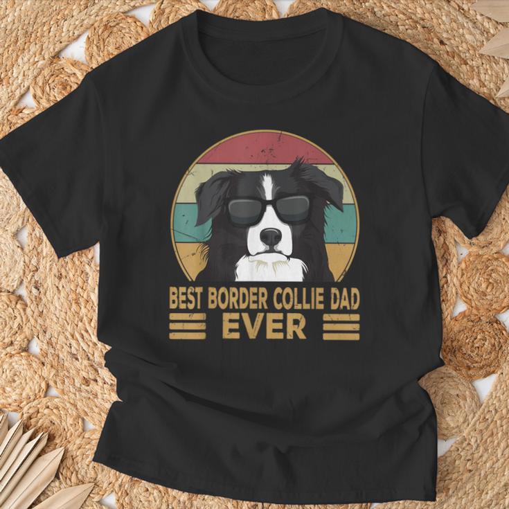 Best Border Collie Dad Ever Dogs Dad Lord Idea T-Shirt Geschenke für alte Männer