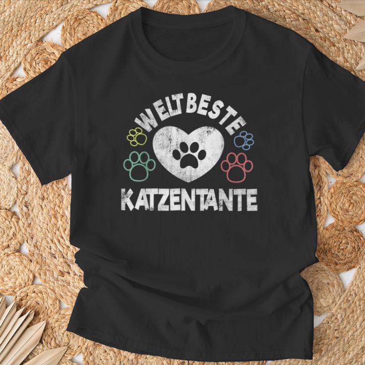 Best Cats Aunt Cat Aunt Cat Owner Cat T-Shirt Geschenke für alte Männer