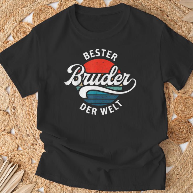 Bester Bruder Der Welt Retrointage Saying Brudi T-Shirt Geschenke für alte Männer