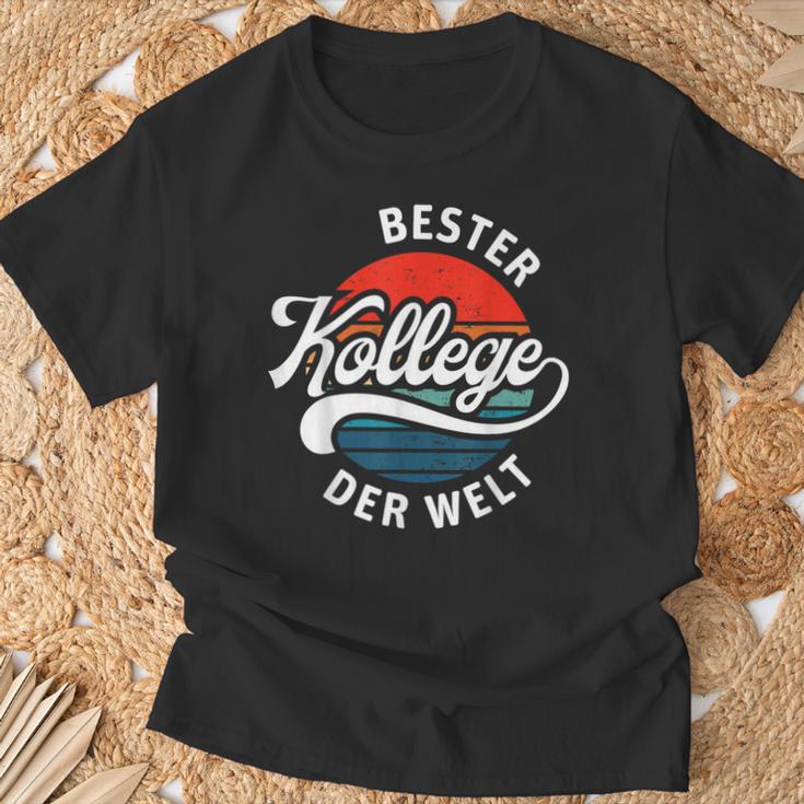 Bester Kollege Der Welt For Leaving Or Anniversary T-Shirt Geschenke für alte Männer