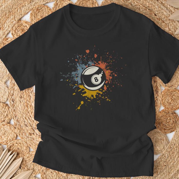 Billiard Pool Ball T-Shirt Geschenke für alte Männer