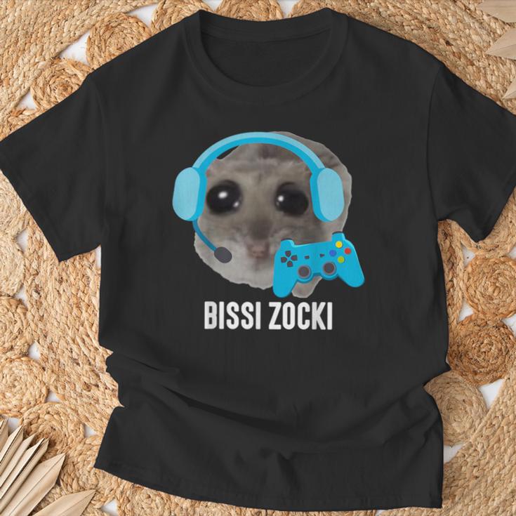 Bissi Zocki X Sad Hamster Meme Gaming Gamer Gamer T-Shirt Geschenke für alte Männer