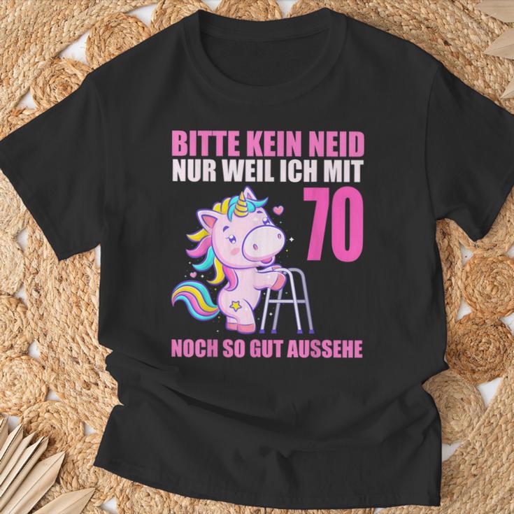 Bitte Keine Enid Gut Aussehe 70 Jahre Einhorn 70Th Birthday T-Shirt Geschenke für alte Männer