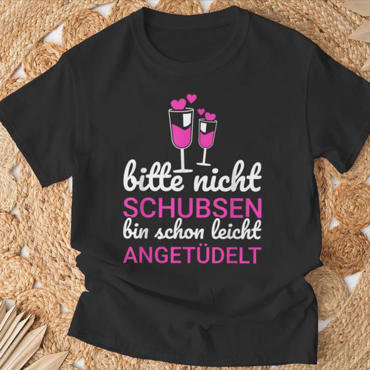 Bitte Nicht Schubsen Ich Bin Schon Licht Angetüdelt Bitte Nicht Schu S T-Shirt Geschenke für alte Männer