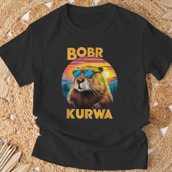 Bobr Kurwa Flannelette Meme Bóbr Bober Kurwa T-Shirt Geschenke für alte Männer