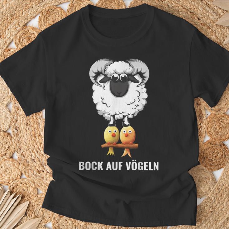 Bock Aufogelgeln Berideutig Sheep Bird Sheep T-Shirt Geschenke für alte Männer