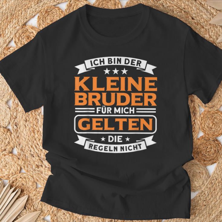 Bruder Für Mich Geln Die Regeln Nicht Kleiner Bruder German Lang T-Shirt Geschenke für alte Männer