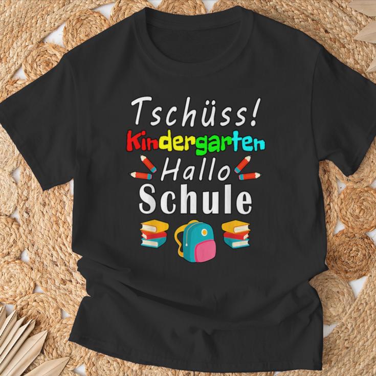 Bschüss Kindergarten Hello Schule Kita T-Shirt Geschenke für alte Männer