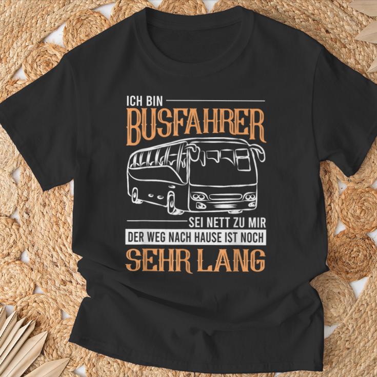 Busfahrer Weg Noch Lang Bus School Bus Line Bus Driver T-Shirt Geschenke für alte Männer