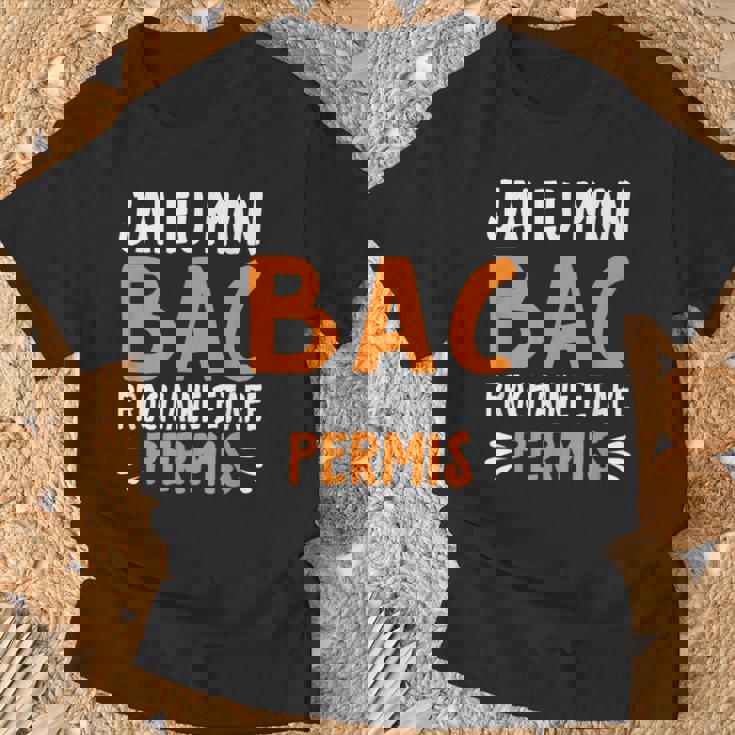 Cadeau Bac 2024 Bachelier Bachelière Baccalauréat Permis Bac T-Shirt Cadeaux pour les vieillards