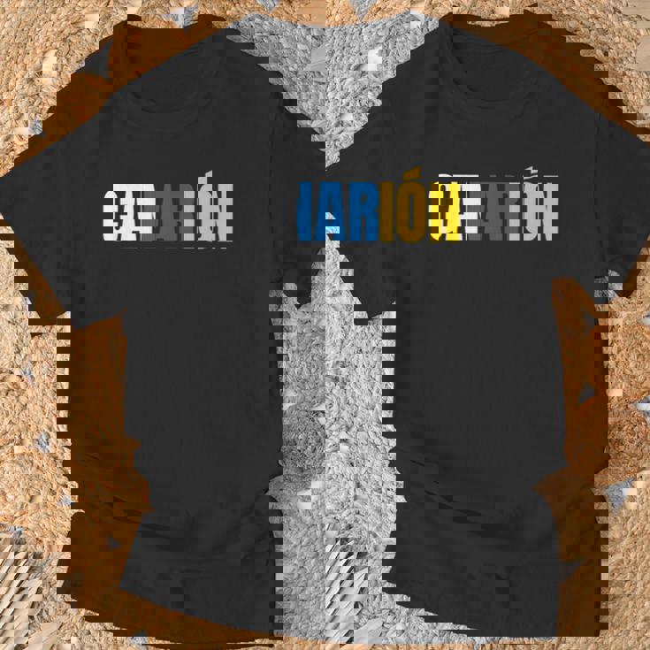 Canarión Bandera Islas Canarias Recuerdo De Gran Canario Camiseta unisex Regalos para ancianos