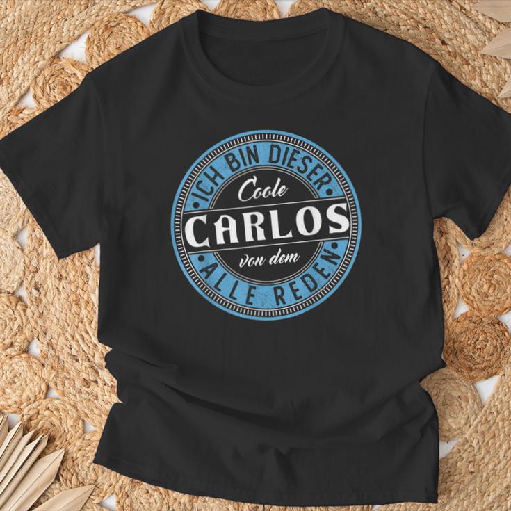 Carlos Ich Bin Dieser Cooler Carlos T-Shirt Geschenke für alte Männer