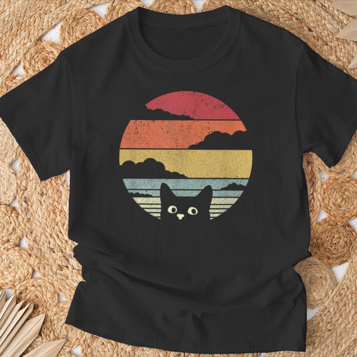 Cat Intage Cat Retro Cat T-Shirt Geschenke für alte Männer