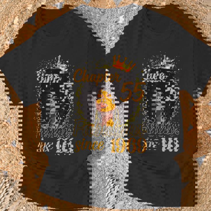 Chapter 55 Fabulous Since 1969 55Th Birthday Melanin T-Shirt Gifts for Old Men