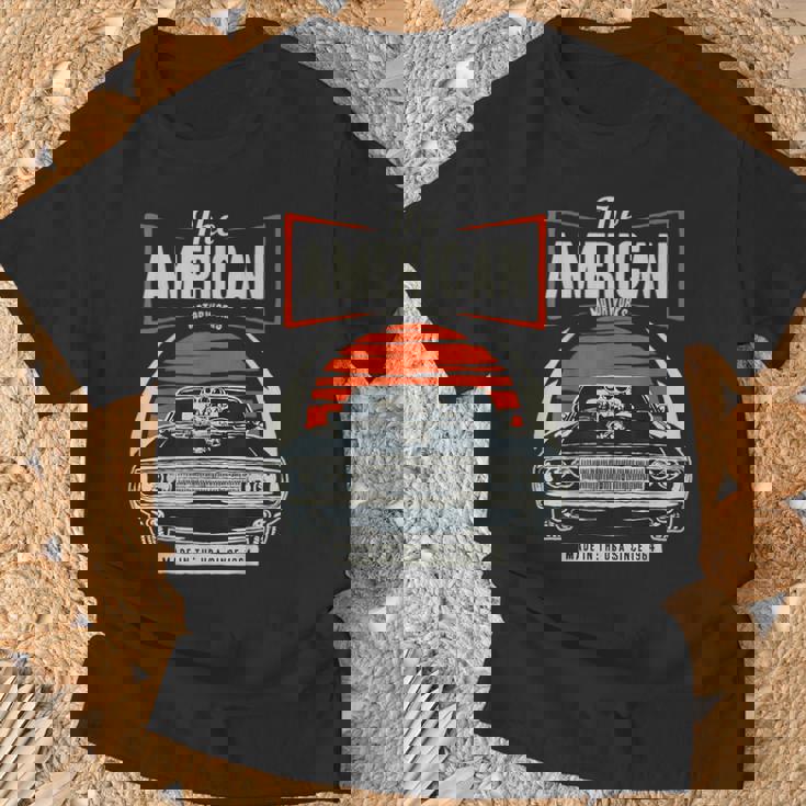 Clásica Americana Muscle Cars Camiseta unisex Regalos para ancianos
