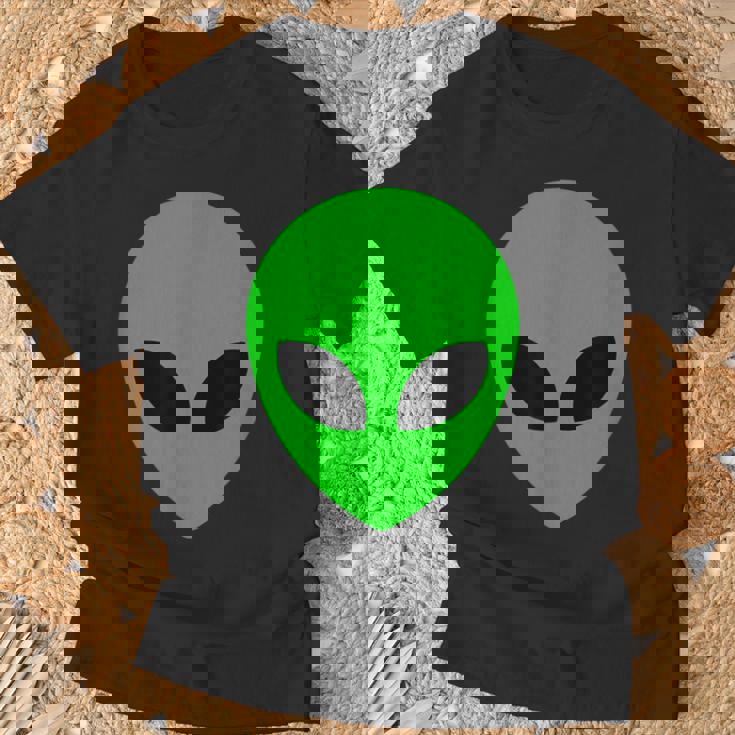 Classico Alien Head Ufo Maglietta Regalos para ancianos