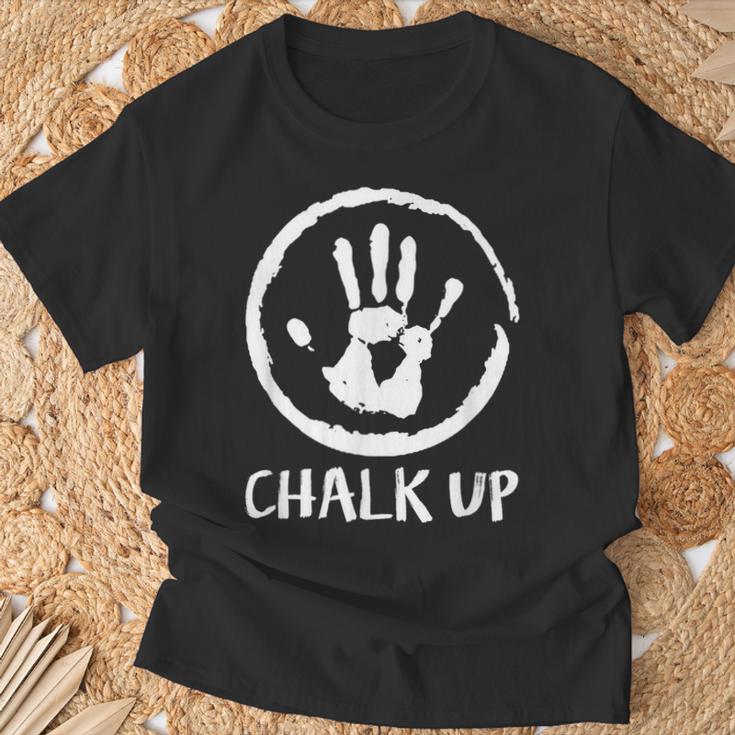 Climbing Chalk Up Chalk Bouldering T-Shirt Geschenke für alte Männer