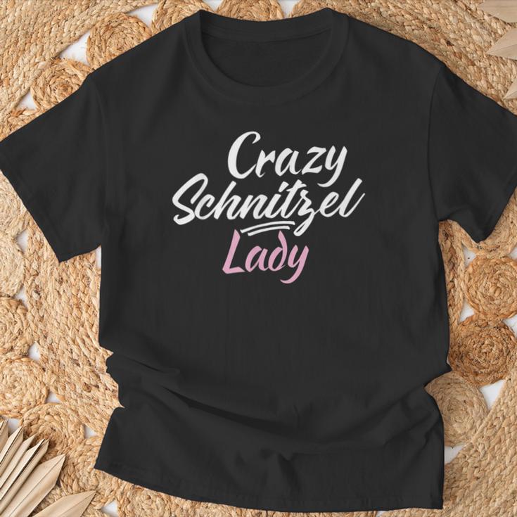 Crazy Schnitzel Lady German Schnitzel T-Shirt Geschenke für alte Männer