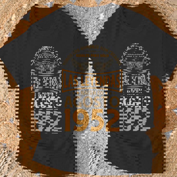 Cumpleaños Hombre Regalos Las Leyendas Agosto 1952 Camiseta unisex Regalos para ancianos