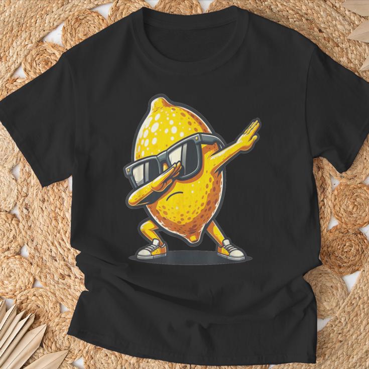 Dab Lemon Dancing Dabbing Lemon Fruit T-Shirt Geschenke für alte Männer