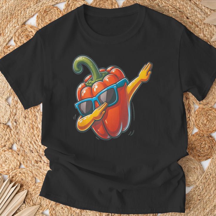 Dab Paprika Dancing Dabbing Peppersegetables T-Shirt Geschenke für alte Männer