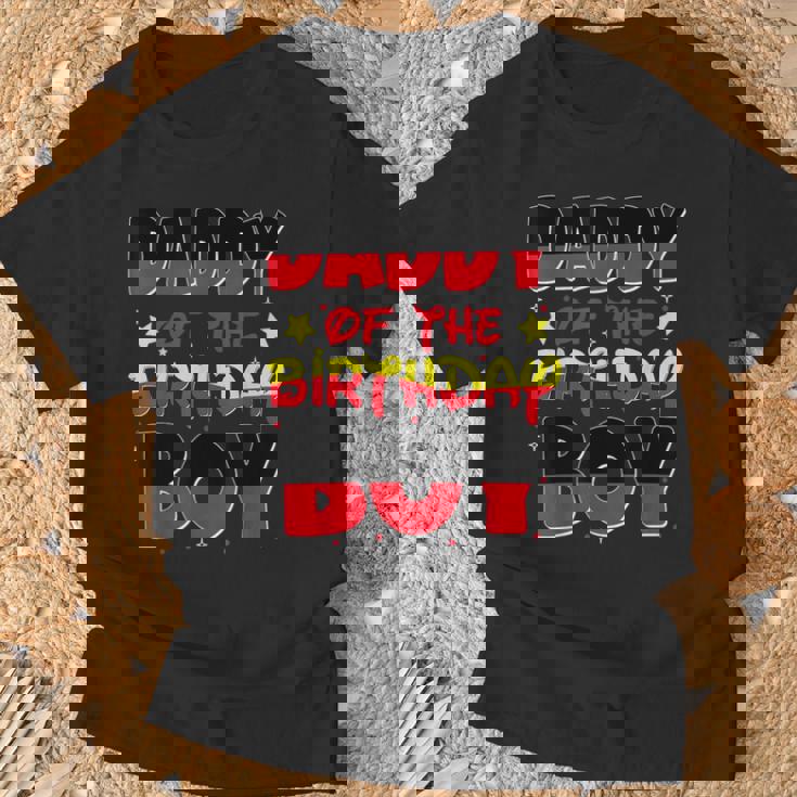 Dad And Mom Daddy Of The Birthday Boy Family Party Decor T-Shirt Gifts for Old Men