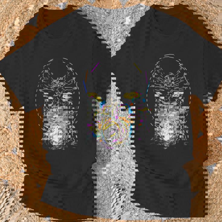 Dainci Batería Musical Camiseta unisex Regalos para ancianos