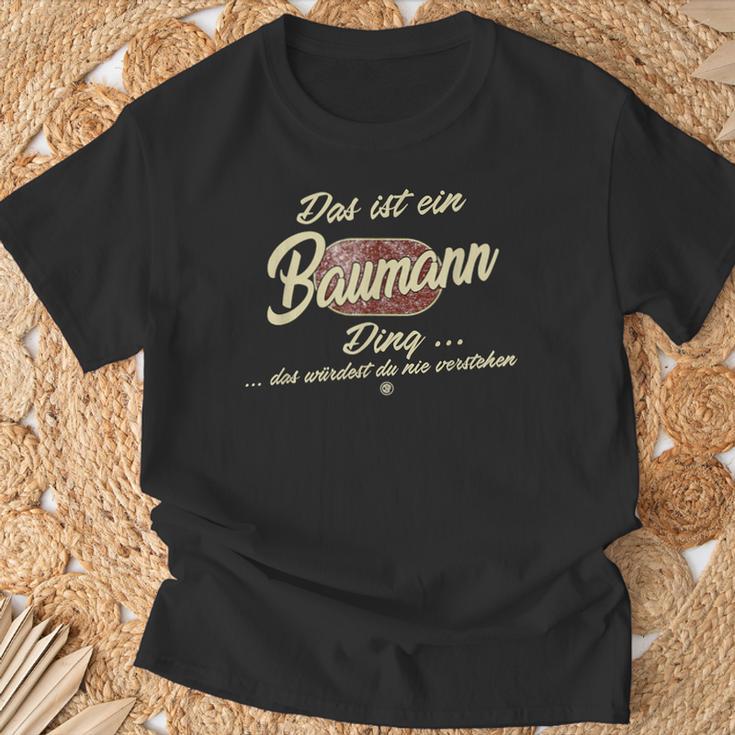 'Das Ist Ein Baumann Ding' Family T-Shirt Geschenke für alte Männer