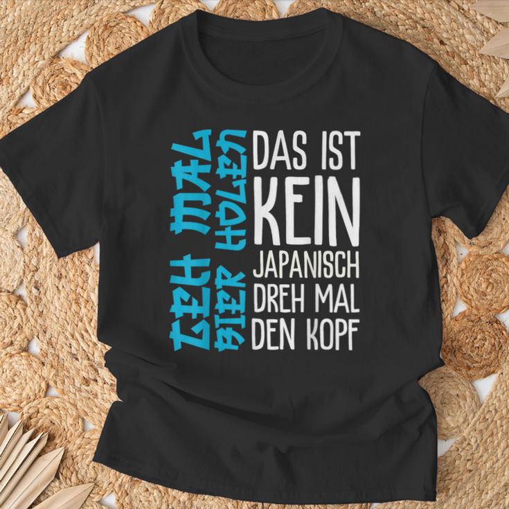 Das Ist Kein Japanisch Dreh Mal Den Kopf German Langu T-Shirt Geschenke für alte Männer