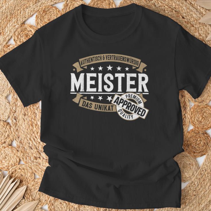 Das Unikat Meisterstück Bestanden The Unique Master S T-Shirt Geschenke für alte Männer