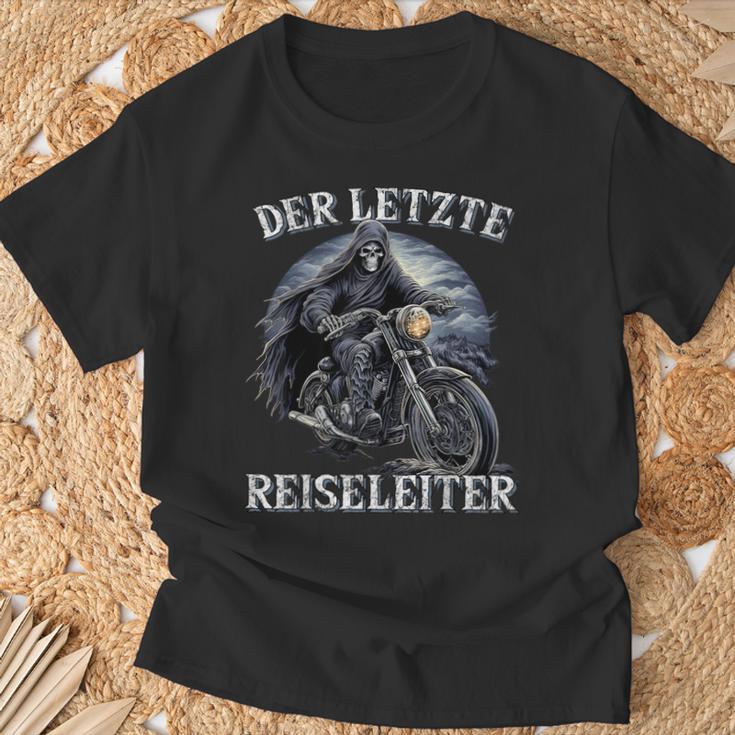 Der Letzte Reiseleiter Biker Motorrad T-Shirt Geschenke für alte Männer