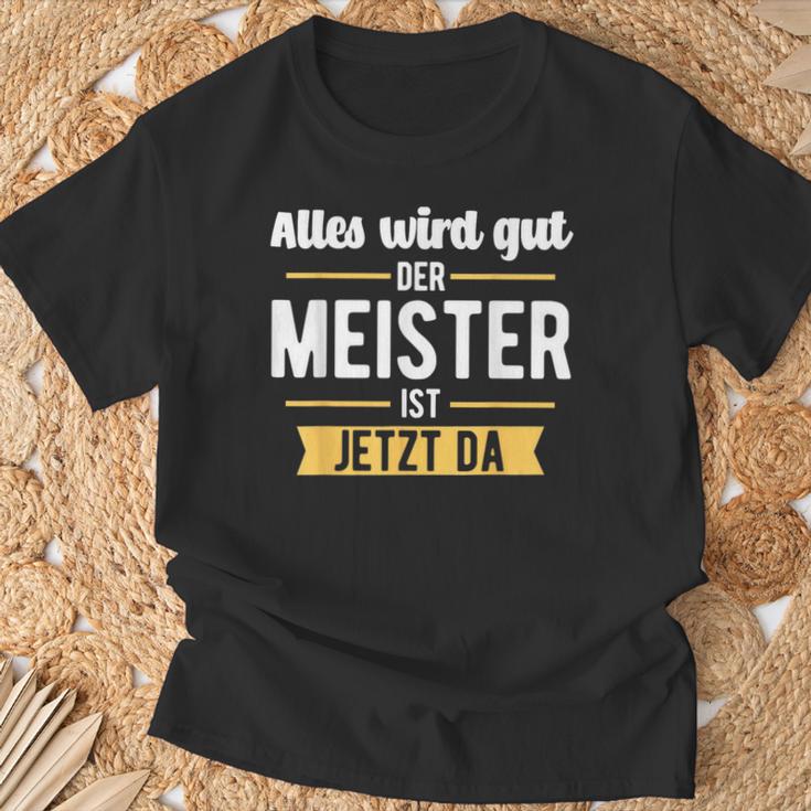 Der Meister Ist Jetzt Da Meisterprüfung Handwerk T-Shirt Geschenke für alte Männer