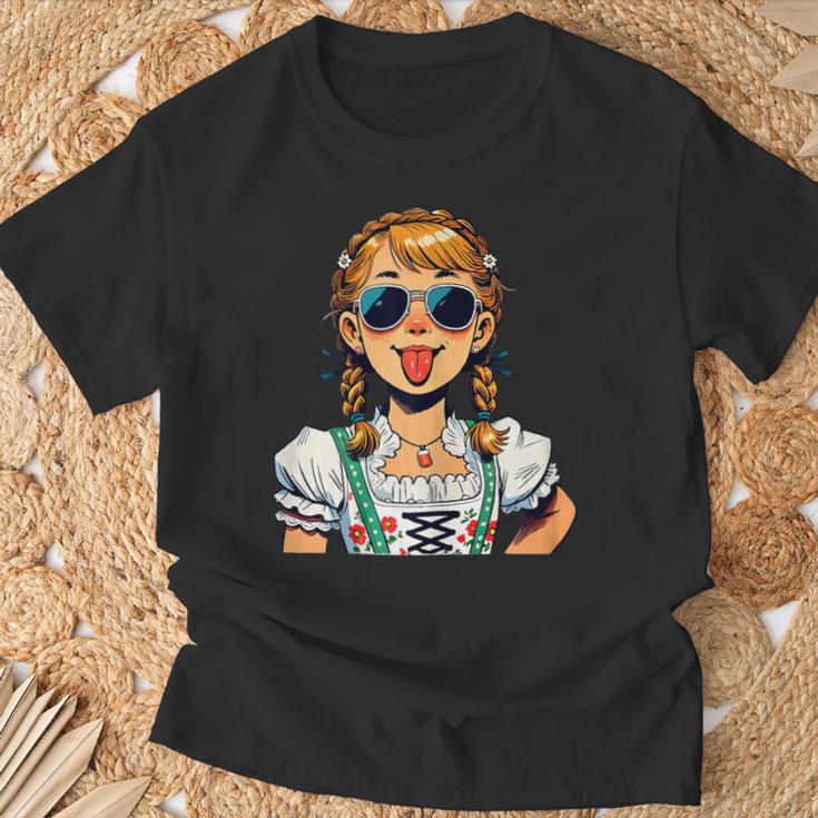 Dirndl Women's Costume Children Girls Costume T-Shirt Geschenke für alte Männer