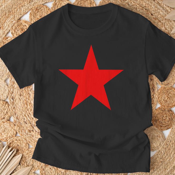 Diseño De Estrella Roja De 5 Puntos Estrella Roja Camiseta unisex Regalos para ancianos