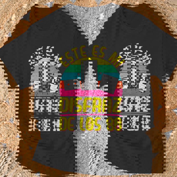 Disfraz Años 80 80S Outfit 80S Costume Niña Cassette Camiseta unisex Regalos para ancianos
